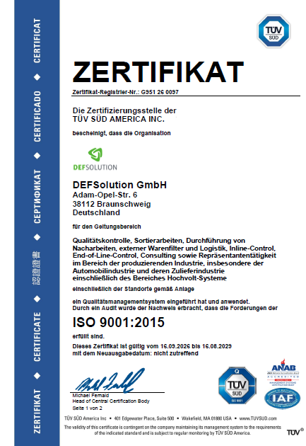 ZERTIFIKAT ISO 9001:2015 1