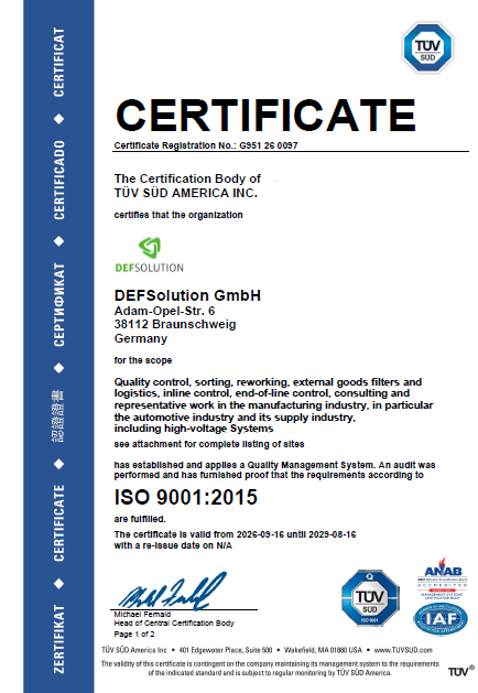 ZERTIFIKAT ISO 9001:2015 1